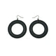 Loops 'Halftone (R)' // Acrylic Earrings - Black Galaxy, Black