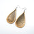 Drop 08 [L] // Wood Earrings - Mahogany