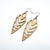 Arrowhead 03 [L] // Wood Earrings - Mahogany