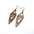 Arrowhead 01 [S] // Wood Earrings - Bolivian Rosewood