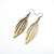 Petal 04 [S] // Wood Earrings - Ash