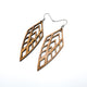 Arrowhead 02 [L] // Wood Earrings - Bolivian Rosewood