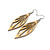 Petal 03 [S] // Wood Earrings - Maple - LIGHT RAZOR DESIGN STUDIO