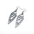 Arrowhead 01 [S] // Leather Earrings - Silver - LIGHT RAZOR DESIGN STUDIO