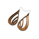 Drop 03 [S] // Wood Earrings - Walnut - LIGHT RAZOR DESIGN STUDIO