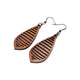 Gem Point 12 [S] // Wood Earrings - Sapele - LIGHT RAZOR DESIGN STUDIO