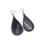 Drop 06 [S] // Leather Earrings - Purple - LIGHT RAZOR DESIGN STUDIO