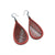 Drop 06 [S] // Leather Earrings - Red - LIGHT RAZOR DESIGN STUDIO