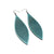 Terrabyte v.11_2 // Leather Earrings - Turquoise Pearl - LIGHT RAZOR DESIGN STUDIO