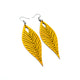 Terrabyte 10 // Leather Earrings - Yellow