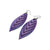 Terrabyte 14 [M] // Leather Earrings - Light Purple - LIGHT RAZOR DESIGN STUDIO