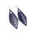 Terrabyte v.18 // Leather Earrings - Purple - LIGHT RAZOR DESIGN STUDIO