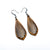 Gem Point 14 [S] // Wood Earrings - Bolivian Rosewood