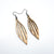 Petal 04 [S] // Wood Earrings - Mahogany
