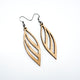 Petal 01 [S] // Wood Earrings - Mahogany