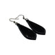 Gem Point 02 [S] // Leather Earrings - Black - LIGHT RAZOR DESIGN STUDIO