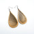 Drop 08 [L] // Wood Earrings - Mahogany
