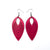 Terrabyte v.07_2 // Leather Earrings - Fuchsia - LIGHT RAZOR DESIGN STUDIO