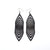 Terrabyte 17 // Leather Earrings - Black