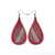 Drop 06 [S] // Leather Earrings - Fuchsia - LIGHT RAZOR DESIGN STUDIO