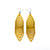 Terrabyte 17 // Leather Earrings - Yellow