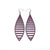Terrabyte v.11_1 // Leather Earrings - Purple - LIGHT RAZOR DESIGN STUDIO