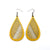 Drop 06 [L] // Leather Earrings - Gold - LIGHT RAZOR DESIGN STUDIO