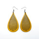 Drop 05 [L] // Leather Earrings - Gold - LIGHT RAZOR DESIGN STUDIO