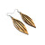 Petal 04 [S] // Wood Earrings - Canarywood
