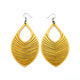 Terrabyte 15 // Leather Earrings - Gold