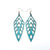 Arrowhead 02 [L] // Leather Earrings - Turquoise Pearl - LIGHT RAZOR DESIGN STUDIO