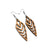 Arrowhead 03 [S] // Wood Earrings - Jatoba