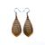 Gem Point 12 [S] // Wood Earrings - Bolivian Rosewood