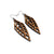 Arrowhead 02 [S] // Wood Earrings - Walnut - LIGHT RAZOR DESIGN STUDIO