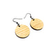 Circle 01 // Wood Earrings - Ash - LIGHT RAZOR DESIGN STUDIO