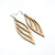 Petal 01 [L] // Wood Earrings - Mahogany