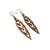 Totem 05 [S] // Wood Earrings - Bolivian Rosewood