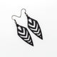 Arrowhead 03 [S] // Leather Earrings - Black - LIGHT RAZOR DESIGN STUDIO