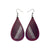 Drop 06 [L] // Leather Earrings - Purple - LIGHT RAZOR DESIGN STUDIO