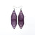 Terrabyte 17 // Leather Earrings - Light Purple