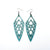 Arrowhead 01 [L] // Leather Earrings - Turquoise Pearl - LIGHT RAZOR DESIGN STUDIO