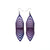 Terrabyte 17 // Leather Earrings - Medium Purple