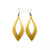 Terrabyte 08 // Leather Earrings - Gold