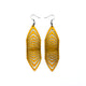Terrabyte 17 // Leather Earrings - Yellow