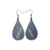Drop 06 [S] // Leather Earrings - Purple Pearl - LIGHT RAZOR DESIGN STUDIO