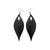 Terrabyte 10 // Leather Earrings - Black