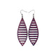 Terrabyte v.11_1 // Leather Earrings - Purple - LIGHT RAZOR DESIGN STUDIO