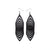 Terrabyte 17 // Leather Earrings - Black