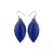 Terrabyte 14 [S] // Leather Earrings - Bright Purple - LIGHT RAZOR DESIGN STUDIO
