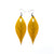 Terrabyte 10 // Leather Earrings - Yellow